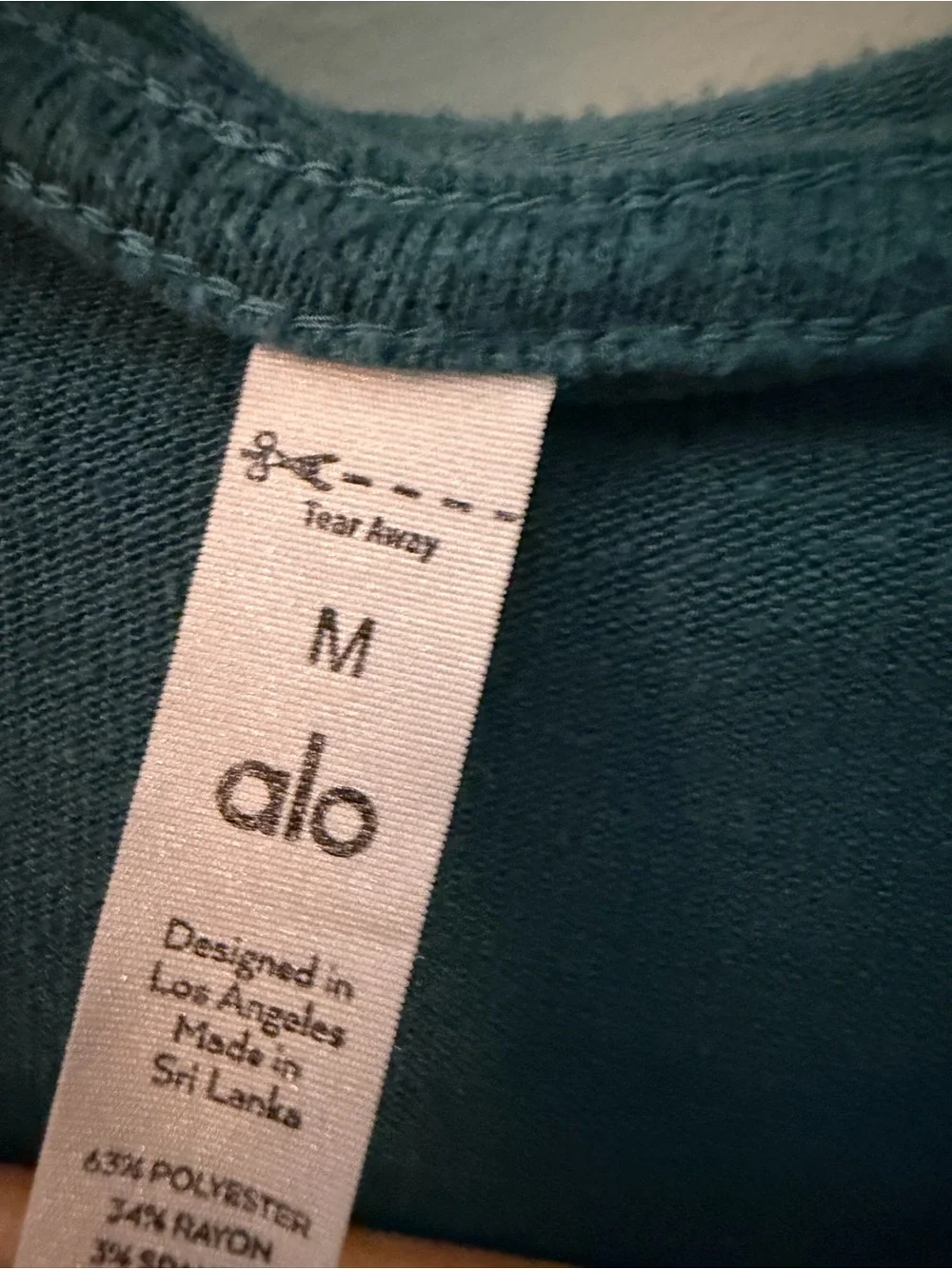 Alo Yoga Alolux Cozy Hoodie in Galactic Teal oversized M